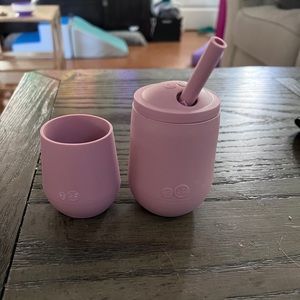Ezpz straw cup and Ezpz mini cup